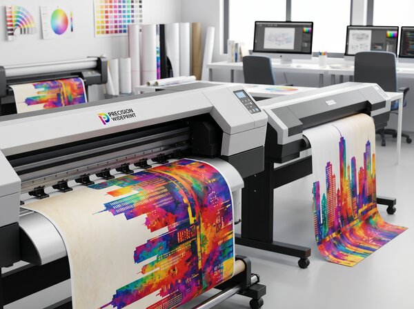 Wide format color graphics printing
